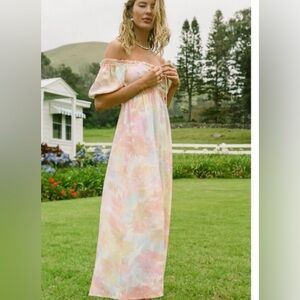 O’Neill, Gladys Off the Shoulder Midi Dress, size small